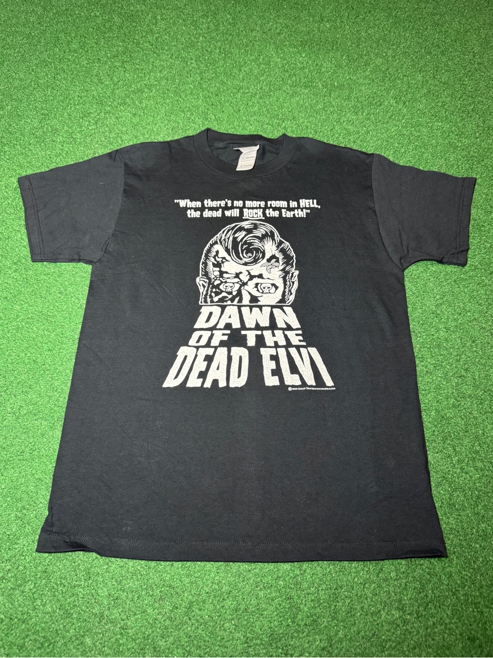 Dawn Of The Dead Vintage T Shirt Medium Elvis Chiller Theatre Zombie Horror Y2K
